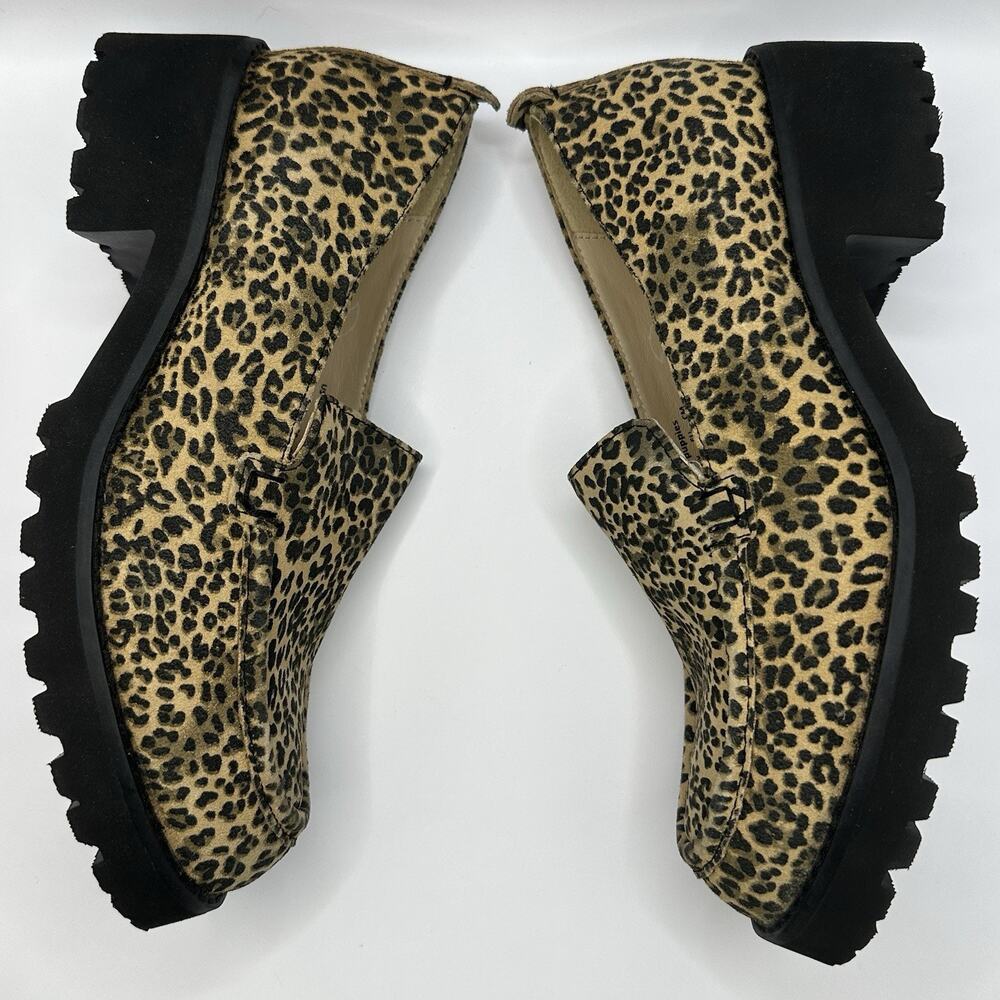 Hush Puppies Extralight PlatformShoes Square 90s Y2K Punk Goth Animal Print 8 39